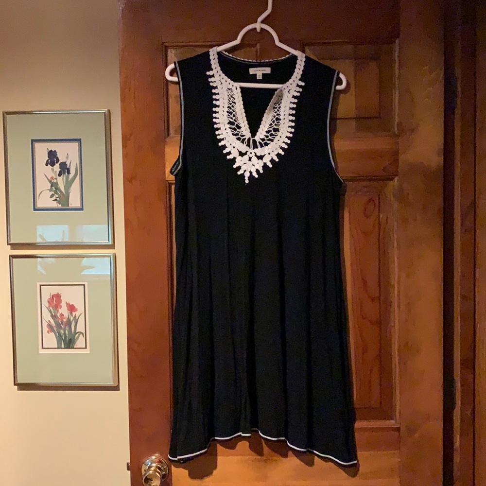 Max Studio navy sleeveless dress - Picture 1 of 6
